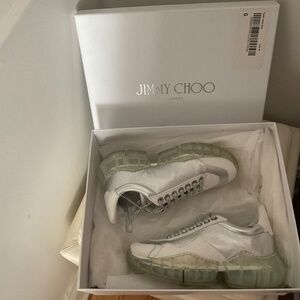Jimmy Choo diamond silver/white sneakers size 36